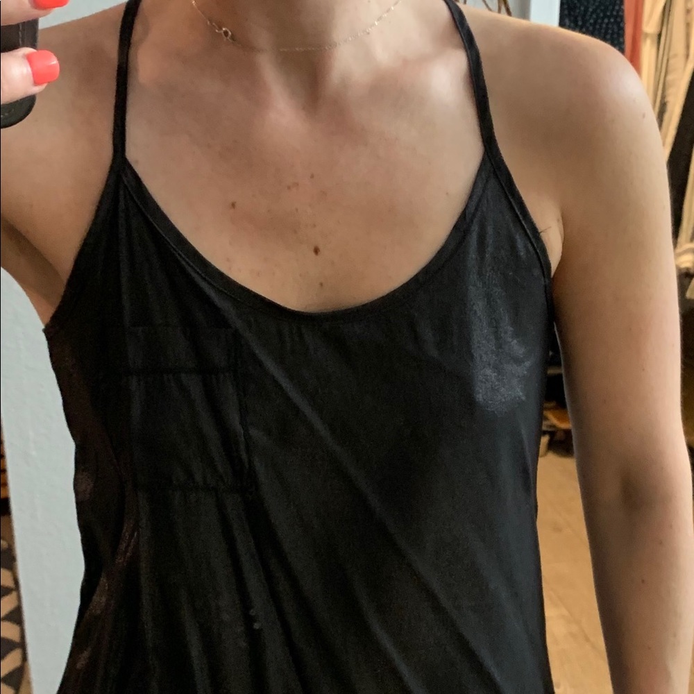 Great shimmering night out tank in black